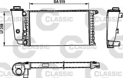 Valeo 316707 - Радиатор, охлаждане на двигателя vvparts.bg