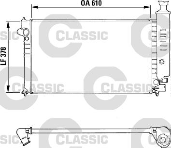 Valeo 310919 - Радиатор, охлаждане на двигателя vvparts.bg