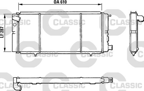 Valeo 310827 - Радиатор, охлаждане на двигателя vvparts.bg