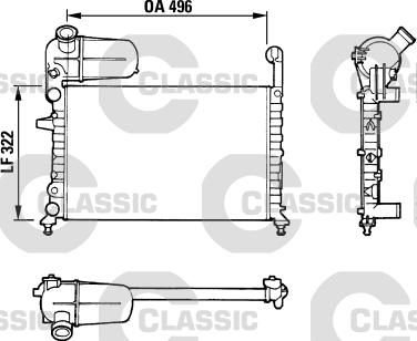 Valeo 311070 - Радиатор, охлаждане на двигателя vvparts.bg