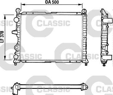 Valeo 311071 - Радиатор, охлаждане на двигателя vvparts.bg