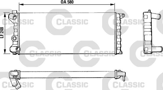 Valeo 311392 - Радиатор, охлаждане на двигателя vvparts.bg