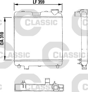 Valeo 383053 - Радиатор, охлаждане на двигателя vvparts.bg