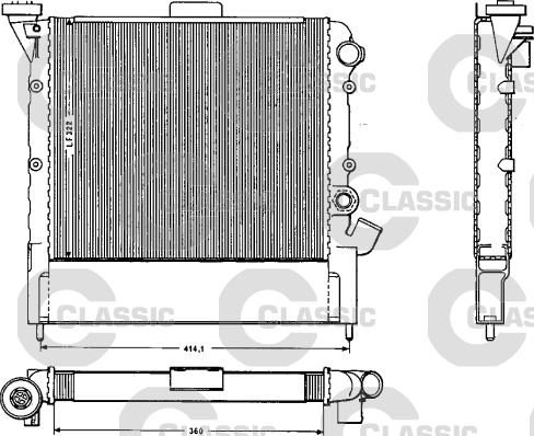 Valeo 383852 - Радиатор, охлаждане на двигателя vvparts.bg