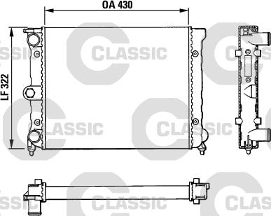 Valeo 383819 - Радиатор, охлаждане на двигателя vvparts.bg