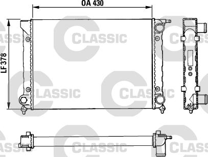 Valeo 383820 - Радиатор, охлаждане на двигателя vvparts.bg