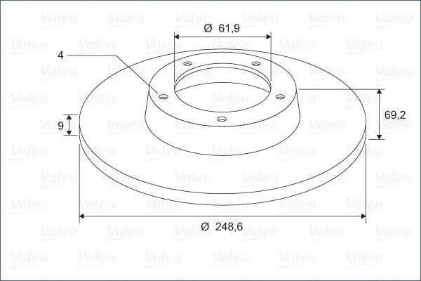 Valeo 297002 - Спирачен диск vvparts.bg