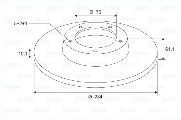 Valeo 297027 - Спирачен диск vvparts.bg