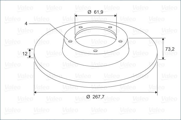 Valeo 297117 - Спирачен диск vvparts.bg