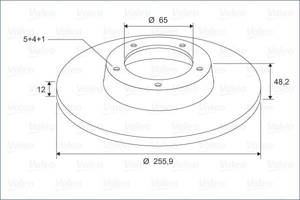 Valeo 297833 - Спирачен диск vvparts.bg