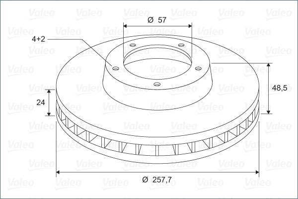 Valeo 297298 - Спирачен диск vvparts.bg