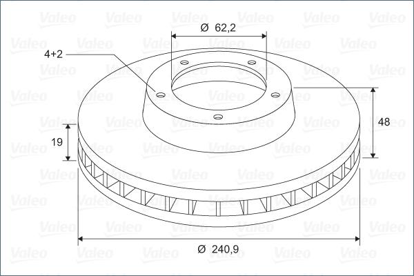 Valeo 297263 - Спирачен диск vvparts.bg