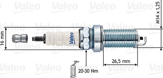 Valeo 246897 - Запалителна свещ vvparts.bg