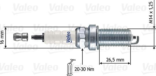 Valeo 246865 - Запалителна свещ vvparts.bg