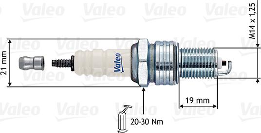 Valeo 246874 - Запалителна свещ vvparts.bg