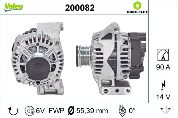 Valeo 200082 - Генератор vvparts.bg