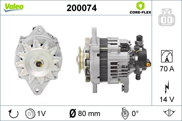 Valeo 200074 - Генератор vvparts.bg