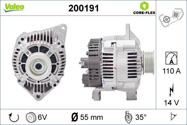 Valeo 200191 - Генератор vvparts.bg