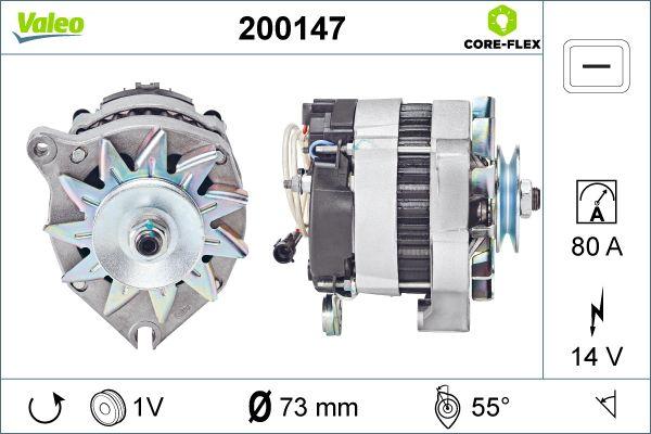 Valeo 200147 - Генератор vvparts.bg