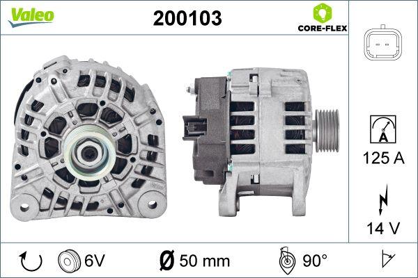 Valeo 200103 - Генератор vvparts.bg