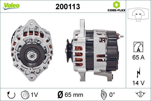 Valeo 200113 - Генератор vvparts.bg