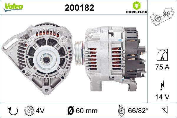 Valeo 200182 - Генератор vvparts.bg