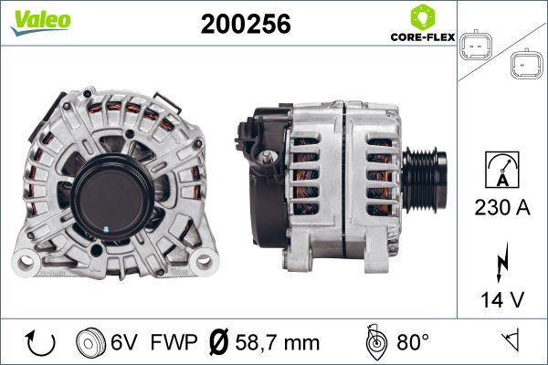 Valeo 200256 - Генератор vvparts.bg