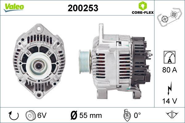 Valeo 200253 - Генератор vvparts.bg