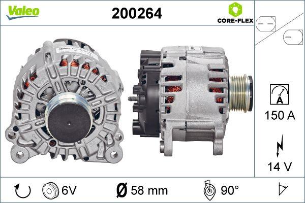 Valeo 200264 - Генератор vvparts.bg