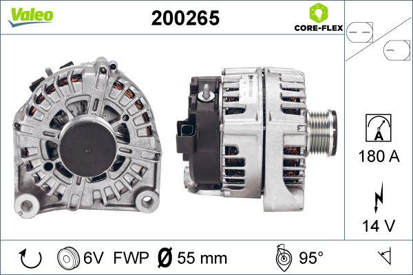 Valeo 200265 - Генератор vvparts.bg