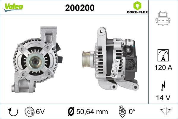 Valeo 200200 - Генератор vvparts.bg