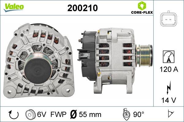 Valeo 200210 - Генератор vvparts.bg