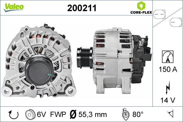 Valeo 200211 - Генератор vvparts.bg