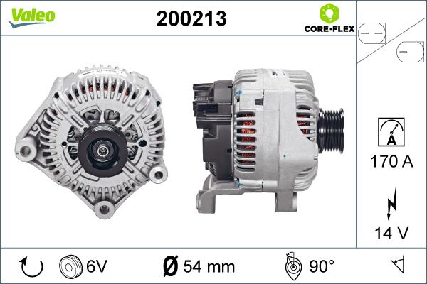 Valeo 200213 - Генератор vvparts.bg