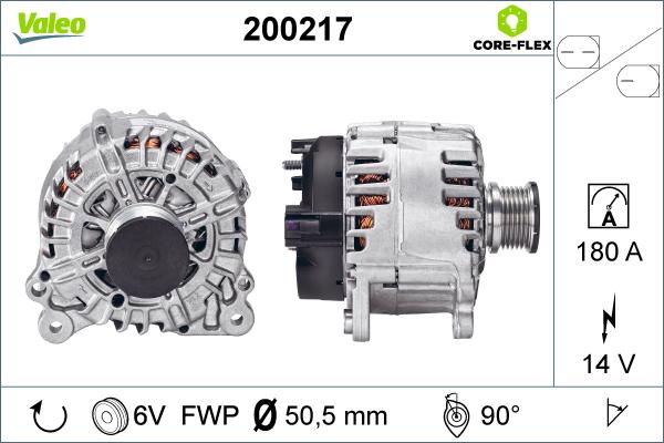 Valeo 200217 - Генератор vvparts.bg