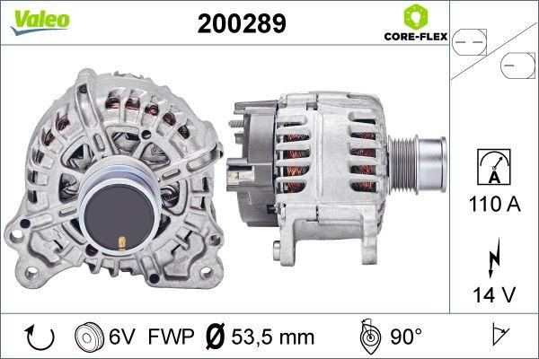 Valeo 200289 - Генератор vvparts.bg