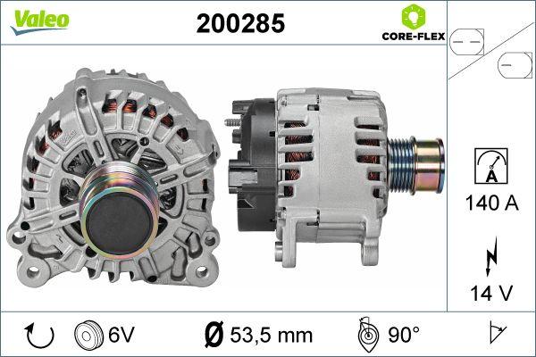 Valeo 200285 - Генератор vvparts.bg