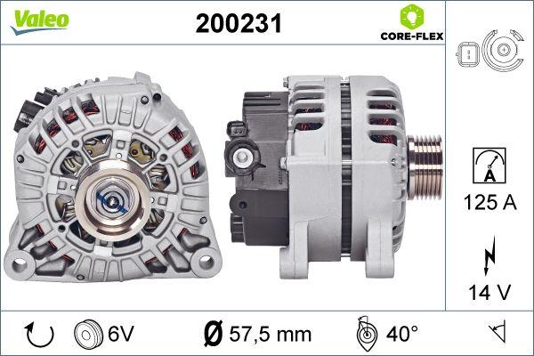 Valeo 200231 - Генератор vvparts.bg