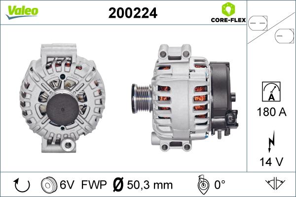 Valeo 200224 - Генератор vvparts.bg