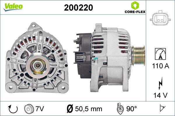 Valeo 200220 - Генератор vvparts.bg