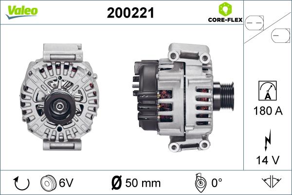 Valeo 200221 - Генератор vvparts.bg