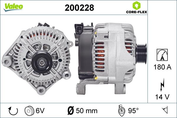 Valeo 200228 - Генератор vvparts.bg