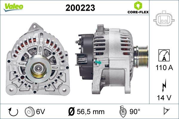 Valeo 200223 - Генератор vvparts.bg