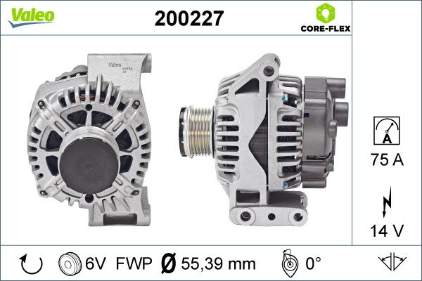 Valeo 200227 - Генератор vvparts.bg