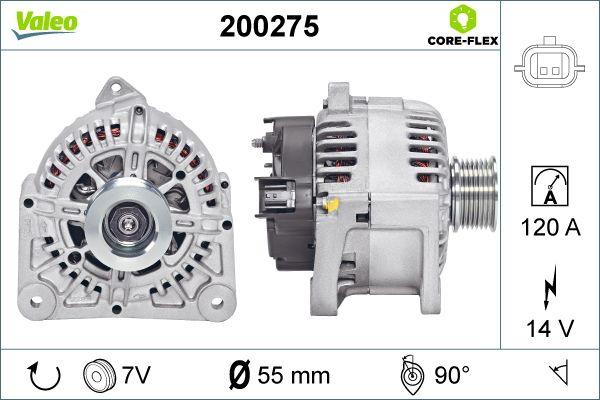 Valeo 200275 - Генератор vvparts.bg