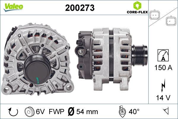 Valeo 200273 - Генератор vvparts.bg