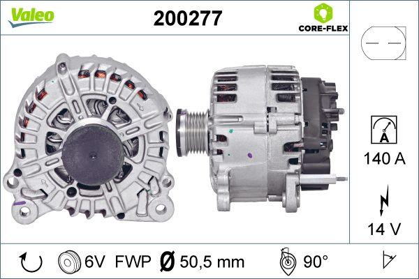 Valeo 200277 - Генератор vvparts.bg