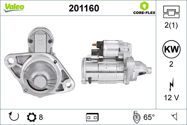 Valeo 201160 - Стартер vvparts.bg