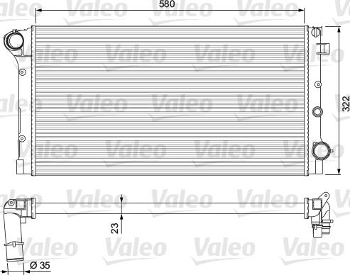 Valeo 234924 - Радиатор, охлаждане на двигателя vvparts.bg