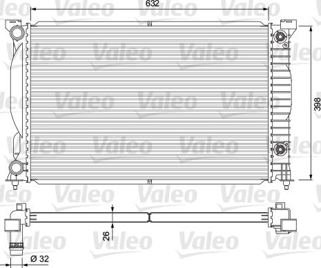 Valeo 234269 - Радиатор, охлаждане на двигателя vvparts.bg